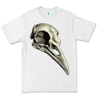 White Raven Skull Premium Tee - RanaPortraitStore
