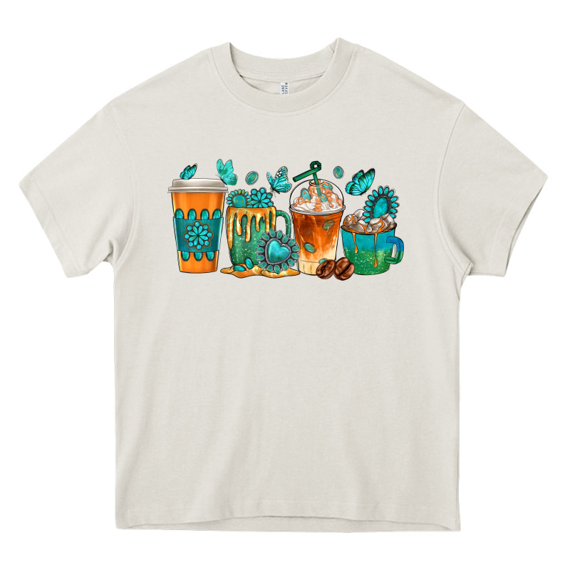 Gemstone Coffee Cups Heavy Core Tee by texasbilliewilder | Teevron