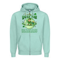 Seafoam lucky world tour st. patrick's day Zipper Hoodie - MaliasSmallBusiness