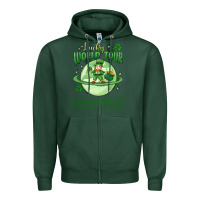 Sports Green lucky world tour st. patrick's day Zipper Hoodie - MaliasSmallBusiness