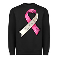 Black breast cancer sport ribbons Heavyweight Sweatshirt - AdoDesignShop