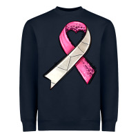 Navy breast cancer sport ribbons Heavyweight Sweatshirt - AdoDesignShop