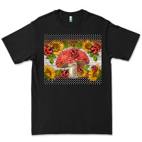 Black ladybug mushrooms Premium Tee - BarkalooDesign