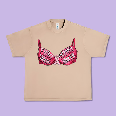 Fight Cancer Breast Cancer Bra Urban Heavy Tee Designed By Artiststas