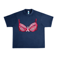 Navy Fight cancer breast cancer bra Urban Heavy Tee - Artiststas