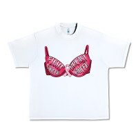 White Fight cancer breast cancer bra Urban Heavy Tee - Artiststas