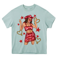 Arona heart cowgirl Heavy Core Tee - texasbilliewilder