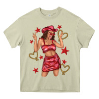 Mossy heart cowgirl Heavy Core Tee - texasbilliewilder