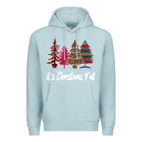 Blue Mist Merry Christmas Pine Tree Premium Hoodie - Bettercallsaul