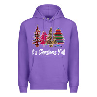 Purple Merry Christmas Pine Tree Premium Hoodie - Bettercallsaul