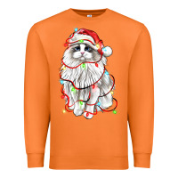 Carrot christmas ragdoll cat Premium Sweatshirt - LillyAllenDesigns
