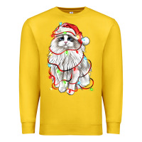 Lemon christmas ragdoll cat Premium Sweatshirt - LillyAllenDesigns