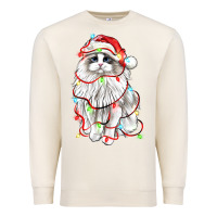 Sandshell christmas ragdoll cat Premium Sweatshirt - LillyAllenDesigns