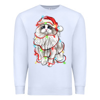 White christmas ragdoll cat Premium Sweatshirt - LillyAllenDesigns