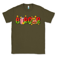 Army Green burger with coke and stars Classic Tee - AdoDesignShop