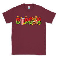 Burgundy burger with coke and stars Classic Tee - AdoDesignShop