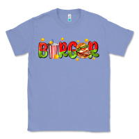 Colony Blue burger with coke and stars Classic Tee - AdoDesignShop