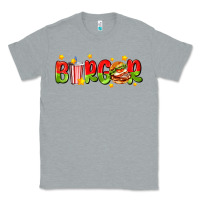 Heather Grey burger with coke and stars Classic Tee - AdoDesignShop