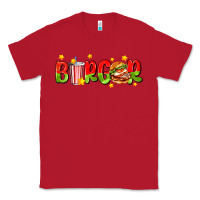 Red burger with coke and stars Classic Tee - AdoDesignShop