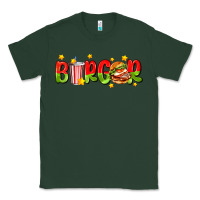 Sports Green burger with coke and stars Classic Tee - AdoDesignShop
