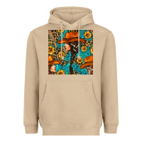 Mushroom Western Girl Hair Clasp And Sunflower With Leopard And Glitter Seamles Heavyweight Hoodie - BundleAndBundleShop