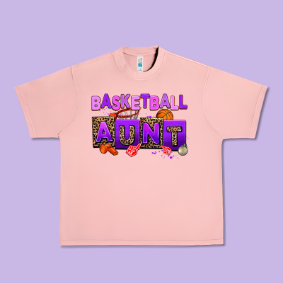 Basketball Aunt Urban Heavy Tee Designed By Adodesignshop