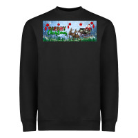 Merry Christmas With Santa Sleigh Heavyweight Sweatshirt | Teevron