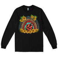 Black ladybuy  rainbow Long Sleeve Tee - BarkalooDesign