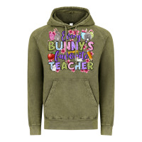 Vintage Olive Easter Day Every bunny's favorite Teacher Vintage Hoodie - OliviaCreatesArt