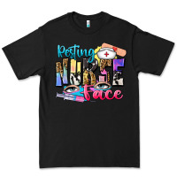 Black resting nurse face Premium Tee - Zillion Design Studio
