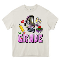 Cream Fourth Grade Heavy Core Tee - RanaPortraitStore