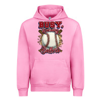 Fuchsia Pink Busy raising ballers Urban Hoodie - HowdyJamesFarm
