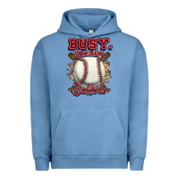 Pigment Pebble Blue Busy raising ballers Urban Hoodie - HowdyJamesFarm