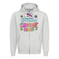 Dove Grey birthday cruise crew Zipper Hoodie - MaliasSmallBusiness