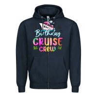 Navy birthday cruise crew Zipper Hoodie - MaliasSmallBusiness