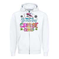 White birthday cruise crew Zipper Hoodie - MaliasSmallBusiness