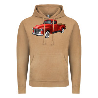 Vintage Camel western red truck right 34 view Vintage Hoodie - FaDigitalArtStudio