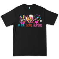 Black peace love nursing Premium Tee - Zillion Design Studio