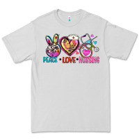 Dove Grey peace love nursing Premium Tee - Zillion Design Studio