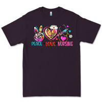 Plum peace love nursing Premium Tee - Zillion Design Studio