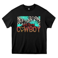 Black hey there cowboy Heavy Core Tee - texasbilliewilder