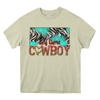Mossy hey there cowboy Heavy Core Tee - texasbilliewilder