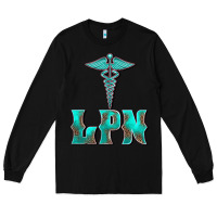 Black licensed practical nurse medical symbol Long Sleeve Tee - BarkalooDesign