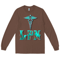 Chestnut licensed practical nurse medical symbol Long Sleeve Tee - BarkalooDesign