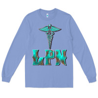 Colony Blue licensed practical nurse medical symbol Long Sleeve Tee - BarkalooDesign