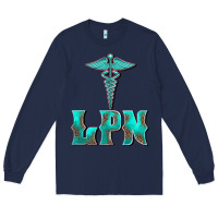 Navy licensed practical nurse medical symbol Long Sleeve Tee - BarkalooDesign