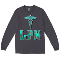 Smoke licensed practical nurse medical symbol Long Sleeve Tee - BarkalooDesign