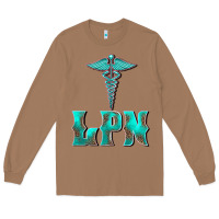 Toasted Coconut licensed practical nurse medical symbol Long Sleeve Tee - BarkalooDesign