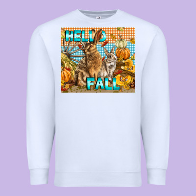 Hello Fall Premium Sweatshirt Designed By Lillyallendesigns