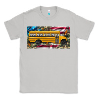 Moon Dust school bus camouflage american flag license plate Classic Tee - Artiststas